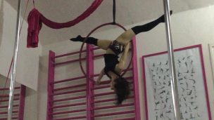 Shoulder stand horizontal split
